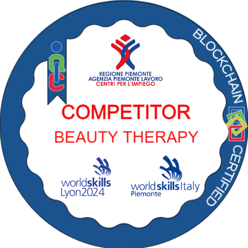 Competitor Beauty Therapy ai Campionati dei Mestieri WorldSkills Lyon 2024.